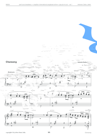 Tom Jobim  partitura para Piano