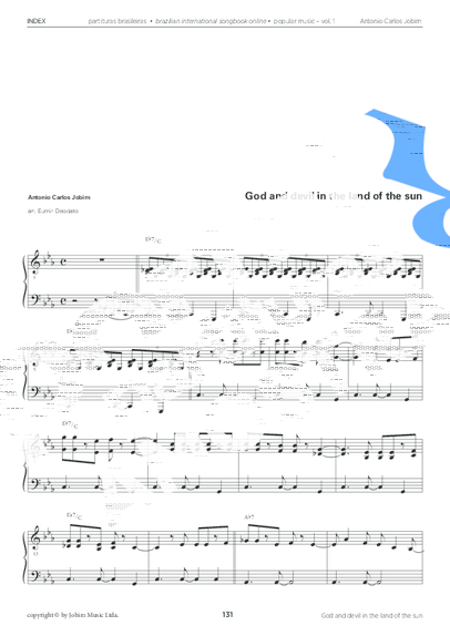 Tom Jobim God And The Devil In The Land Of The Sun partitura para Piano