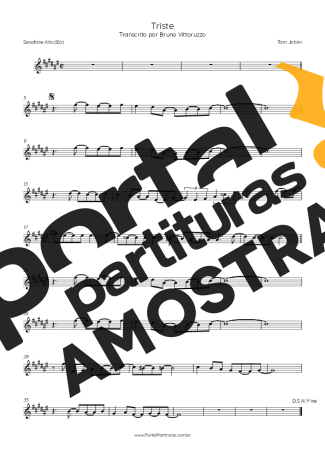 Tom Jobim  partitura para Saxofone Alto (Eb)
