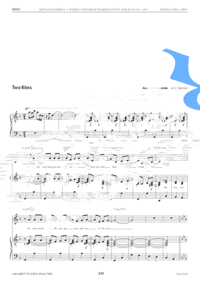 Tom Jobim  partitura para Piano