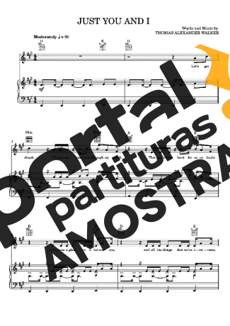 Tom Walker Just You And I partitura para Piano