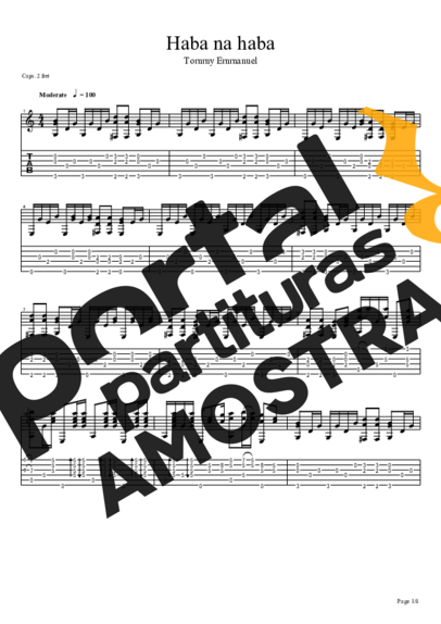 Tommy Emmanuel  partitura para Violão