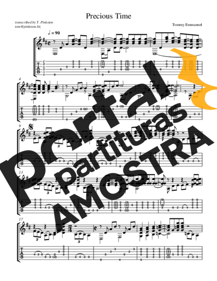 Tommy Emmanuel Precious Time partitura para Violão