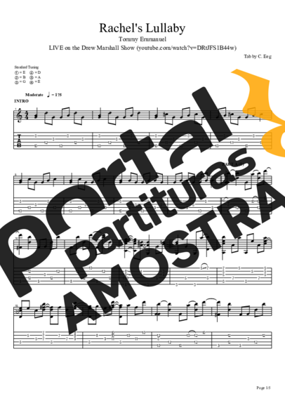 Tommy Emmanuel  partitura para Violão