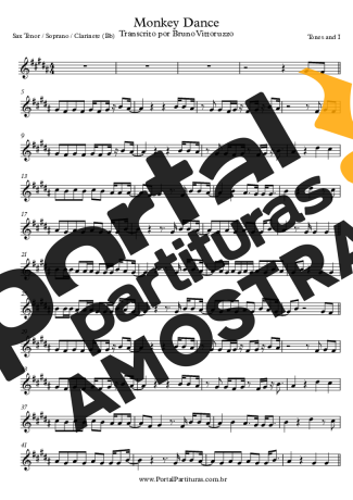 Tones and I  partitura para Clarinete (Bb)