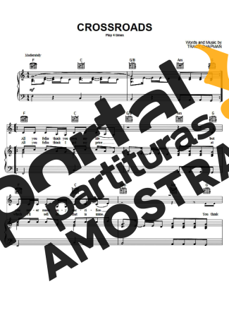Tracy Chapman Crossroads partitura para Piano