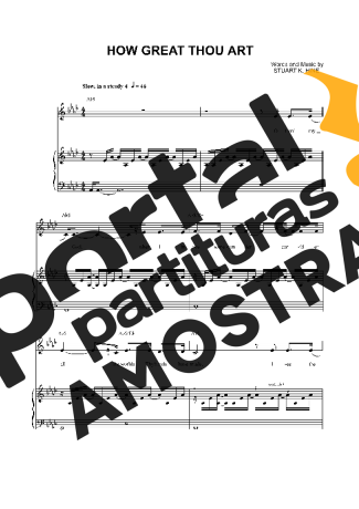 Traditional How Great Thou Art partitura para Piano