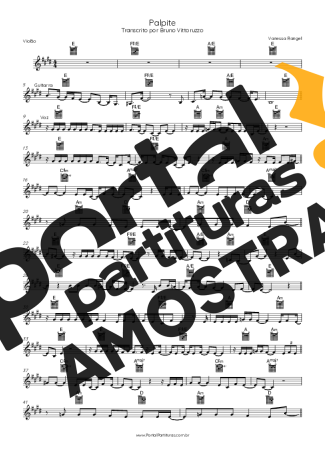 Vanessa Rangel Palpite partitura para Violão
