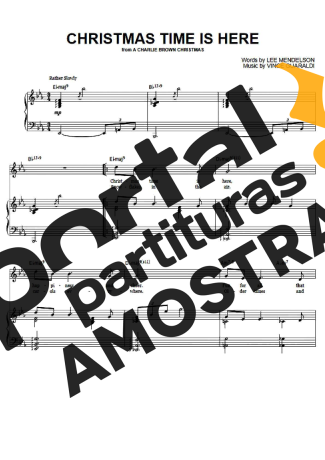 Vince Guaraldi Christmas Time Is Here partitura para Piano