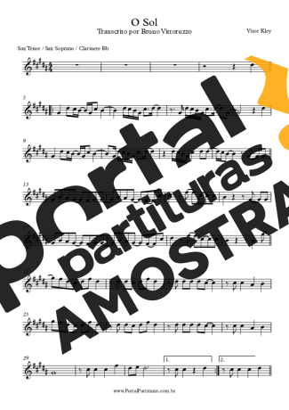 Vitor Kley  partitura para Clarinete (Bb)