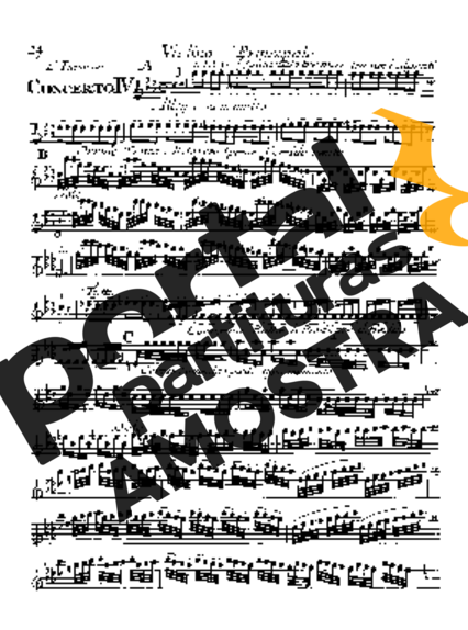 Vivaldi  partitura para Violino