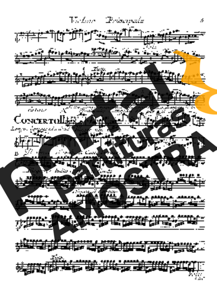 Vivaldi  partitura para Violino