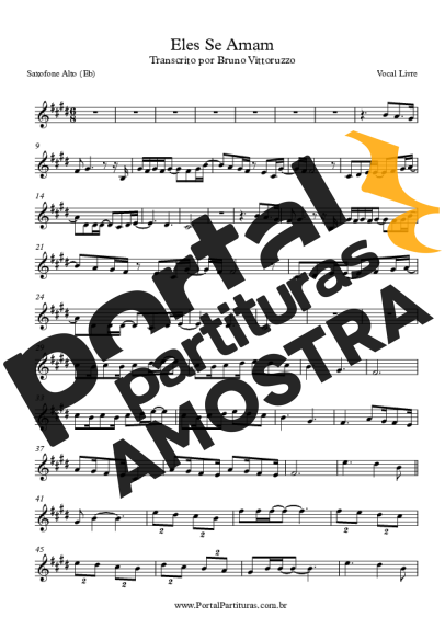 Vocal Livre  partitura para Saxofone Alto (Eb)