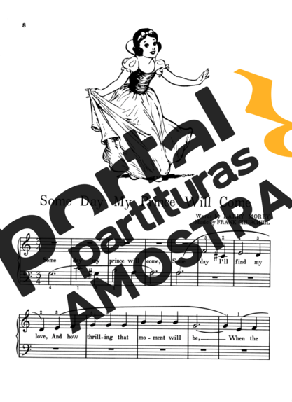 Walt Disney Some Day My Prince Will Come partitura para Piano
