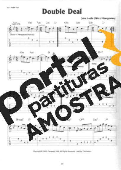 Wes Montgomery  partitura para Guitarra