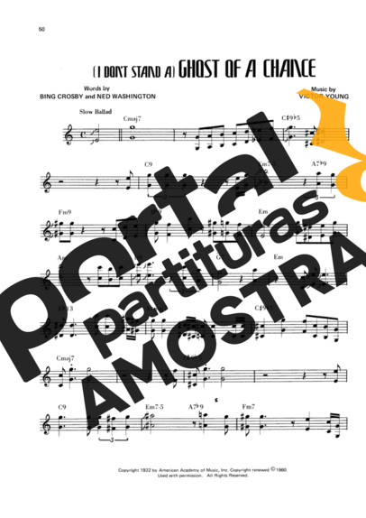 Wes Montgomery Ghost Of A Chance partitura para Guitarra