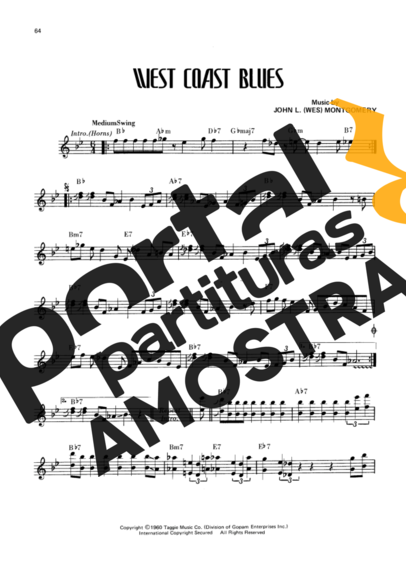 Wes Montgomery  partitura para Guitarra