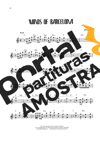Wes Montgomery Winds Of Barcelona partitura para Guitarra