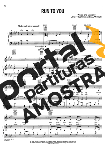 Whitney Houston  partitura para Piano