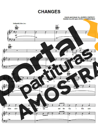 XXXTENTACION Changes partitura para Piano