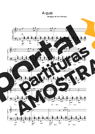 Yann Tiersen A Quai  Music partitura para Piano