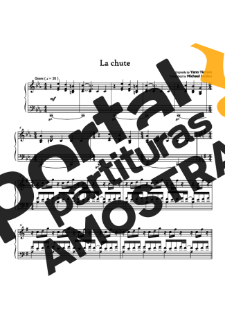 Yann Tiersen La Chute partitura para Piano