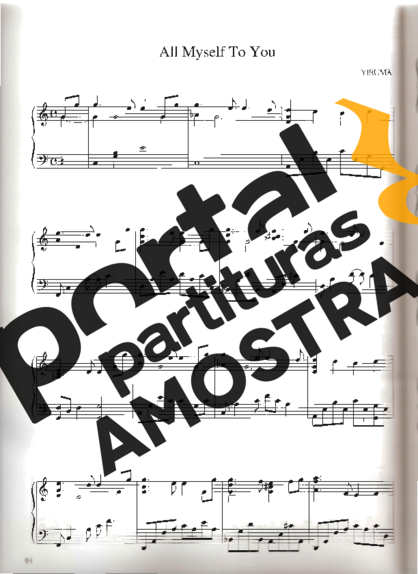 Yiruma All Myself To You partitura para Piano