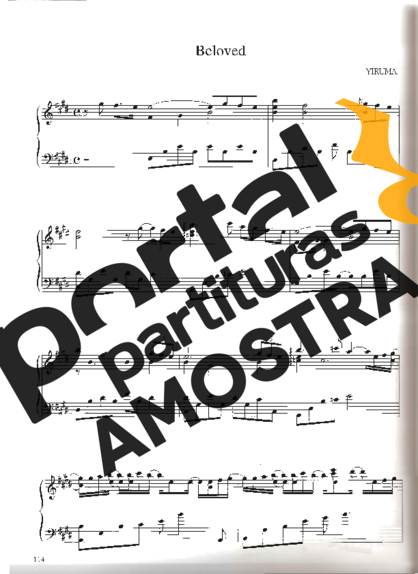 Yiruma Beloved partitura para Piano