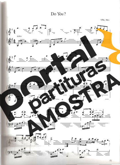 Yiruma Do You partitura para Piano