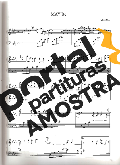 Yiruma MAY Be partitura para Piano