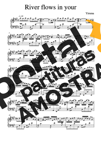 Yiruma River Flows In Your partitura para Piano