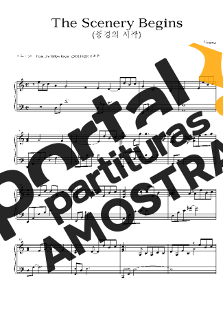 Yiruma The Scenery Begins partitura para Piano