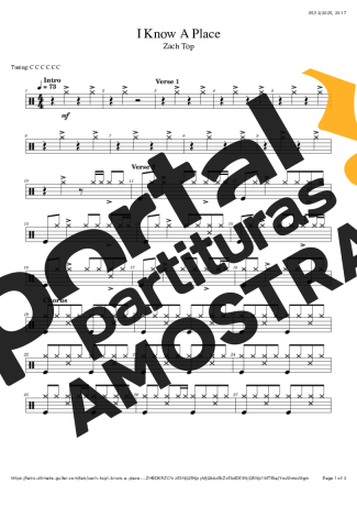 Zach Top  partitura para Bateria