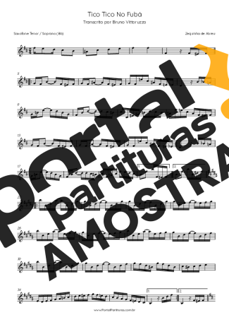 Zequinha de Abreu  partitura para Saxofone Tenor Soprano (Bb)